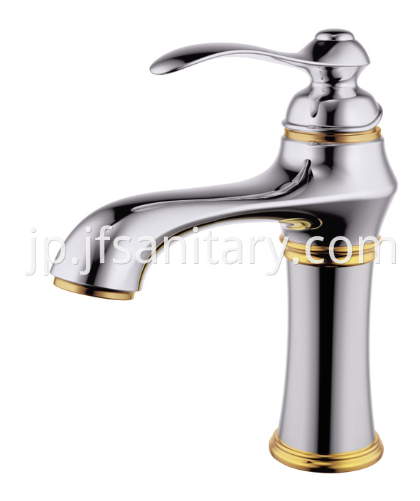 antique brass single hole bathroom faucet